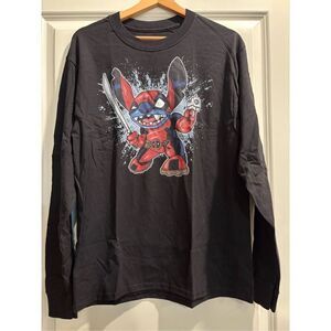 Deadpool x Stitch Long Sleeve size Medium